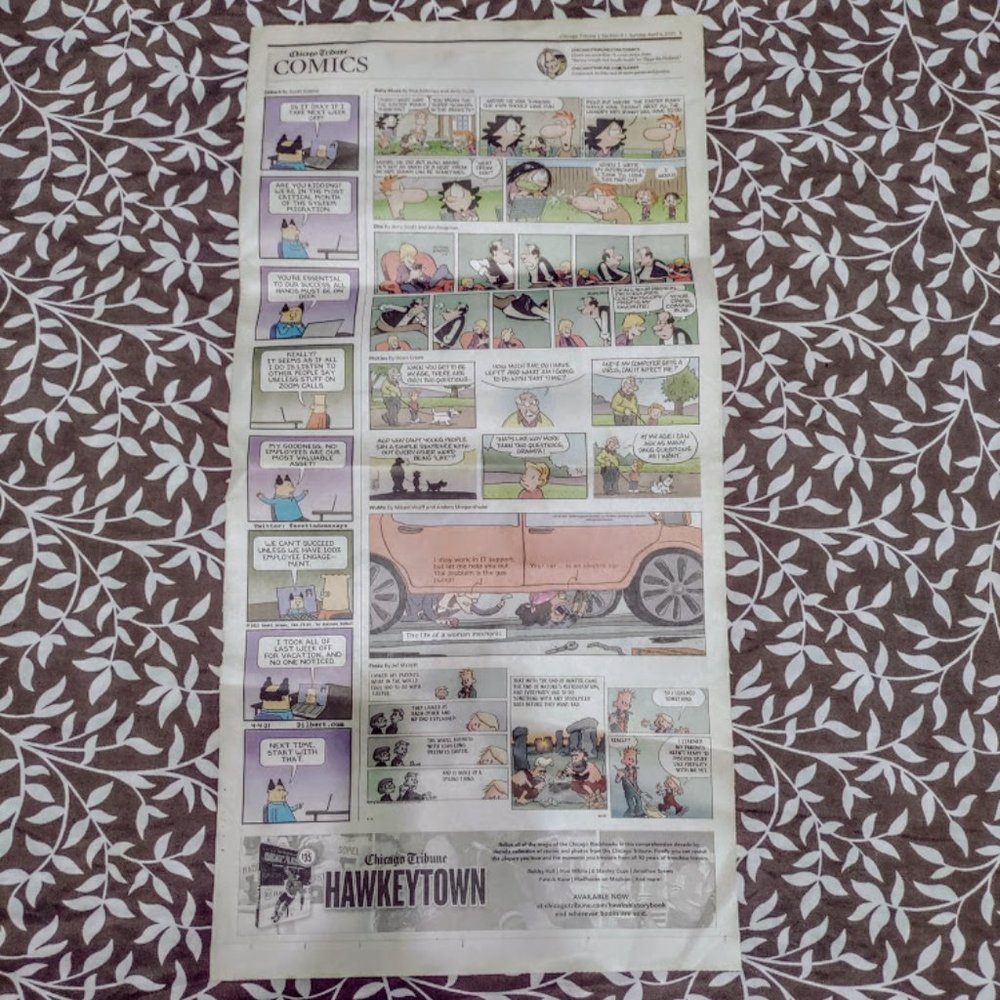 Chicago Tribune COMICS Section 9 Sunday April 4, 2021 For Better or For Worse